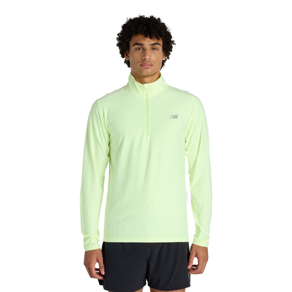 New Balance Space Dye 1/4 Zip Men's Running Top | Yellow
