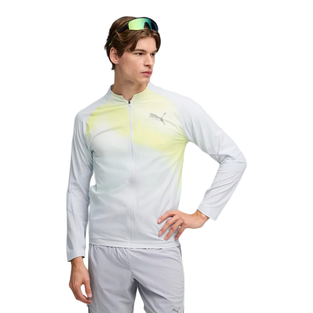Puma Lightspeed Ultraweave Graphic Men's Jacket | Silver Mist
