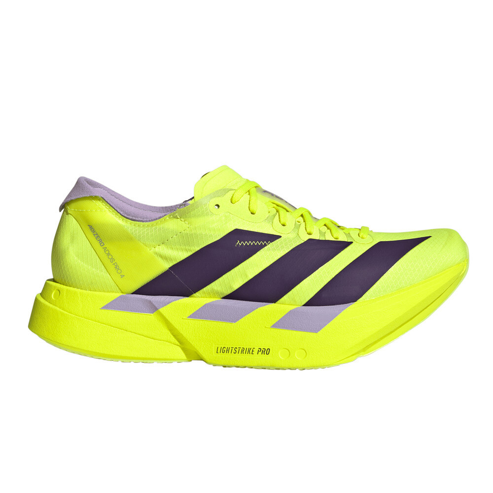 adidas Adizero Adios Pro 4 Women's Running Shoes | Solar Yellow/Aurora Plum/Powder Plum