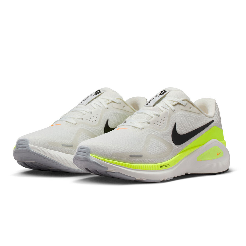 Nike Structure 26 Men's Running Shoes | Summit White/Volt/Total Orange