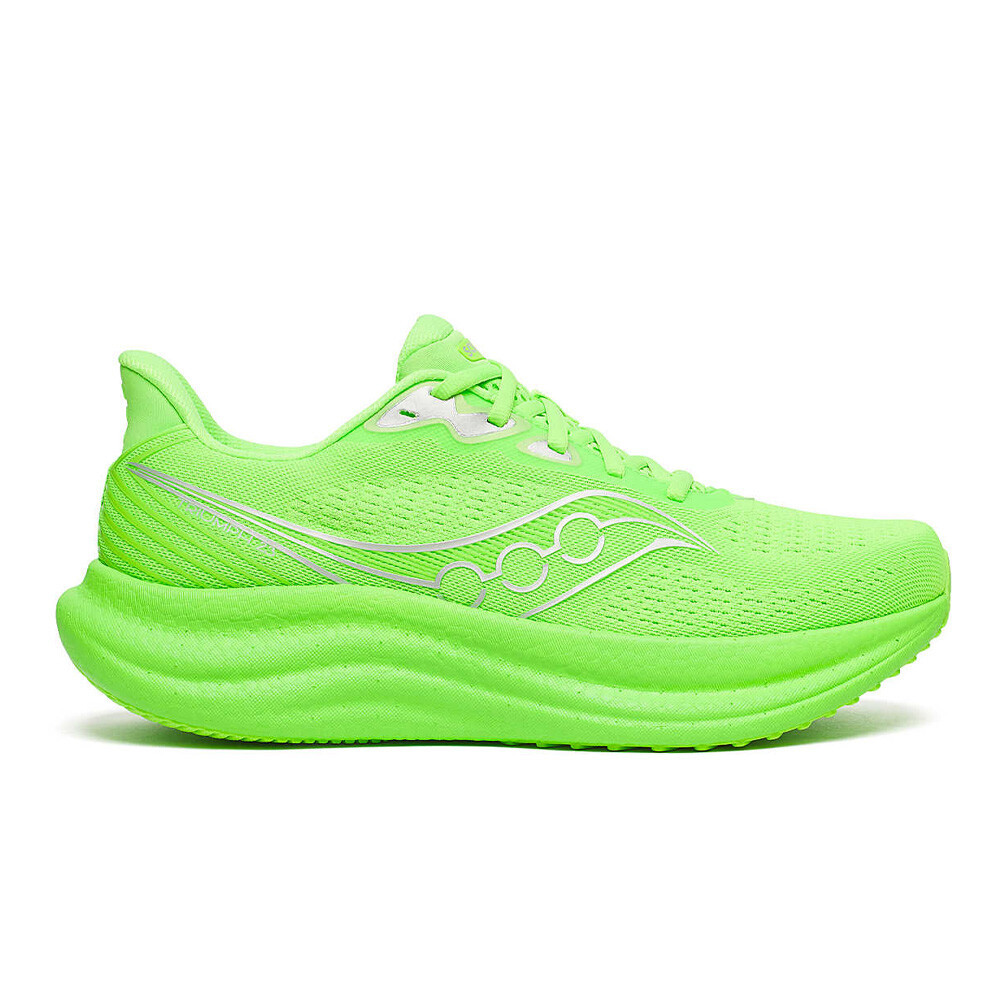 Saucony Triumph 23 Men's Running Shoes | Slime/Silver