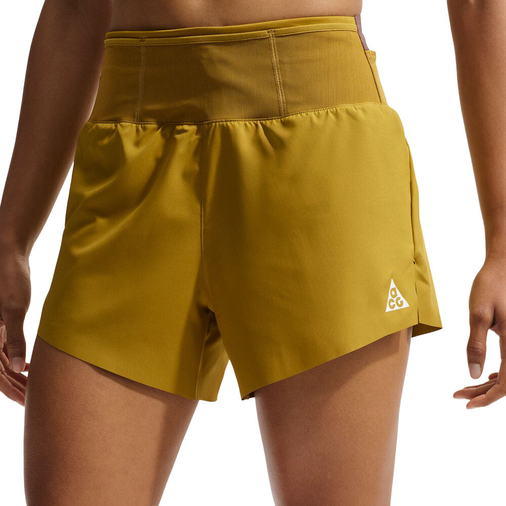 Nike ACG Trail Dri-FIT Brief-Lined Women's Running Shorts | Peat Moss/Ironstone/Summit White
