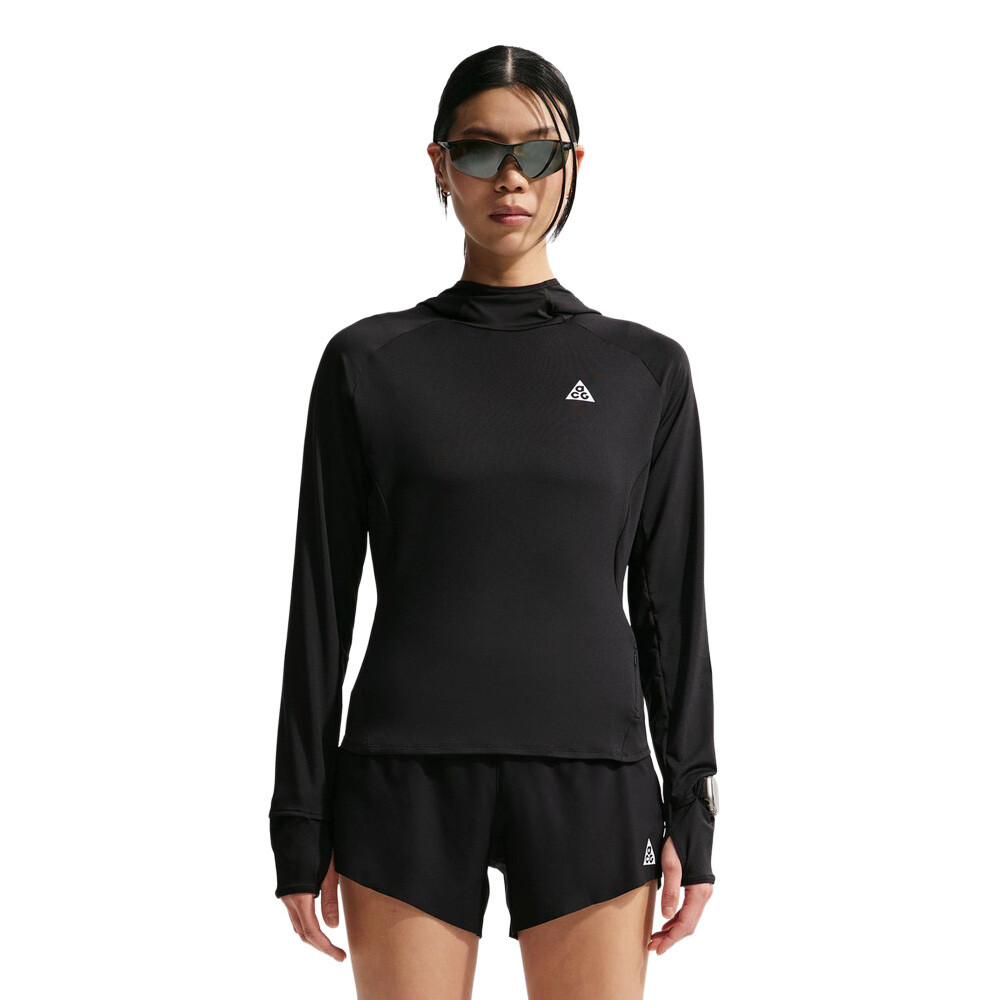 Nike ACG UV-Resistant Women's Hooded Trail Running Top | Black/Summit White