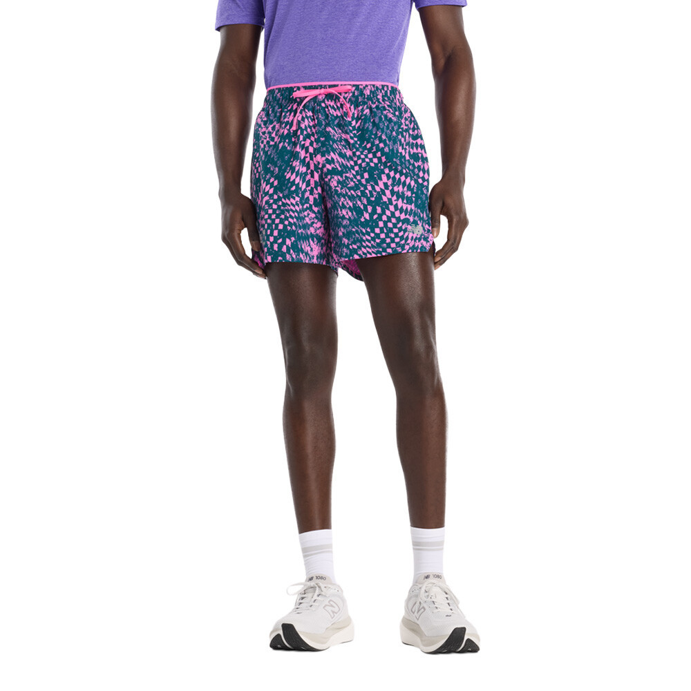 New Balance London Edition RC Printed Men's Shorts | Purple/Pink