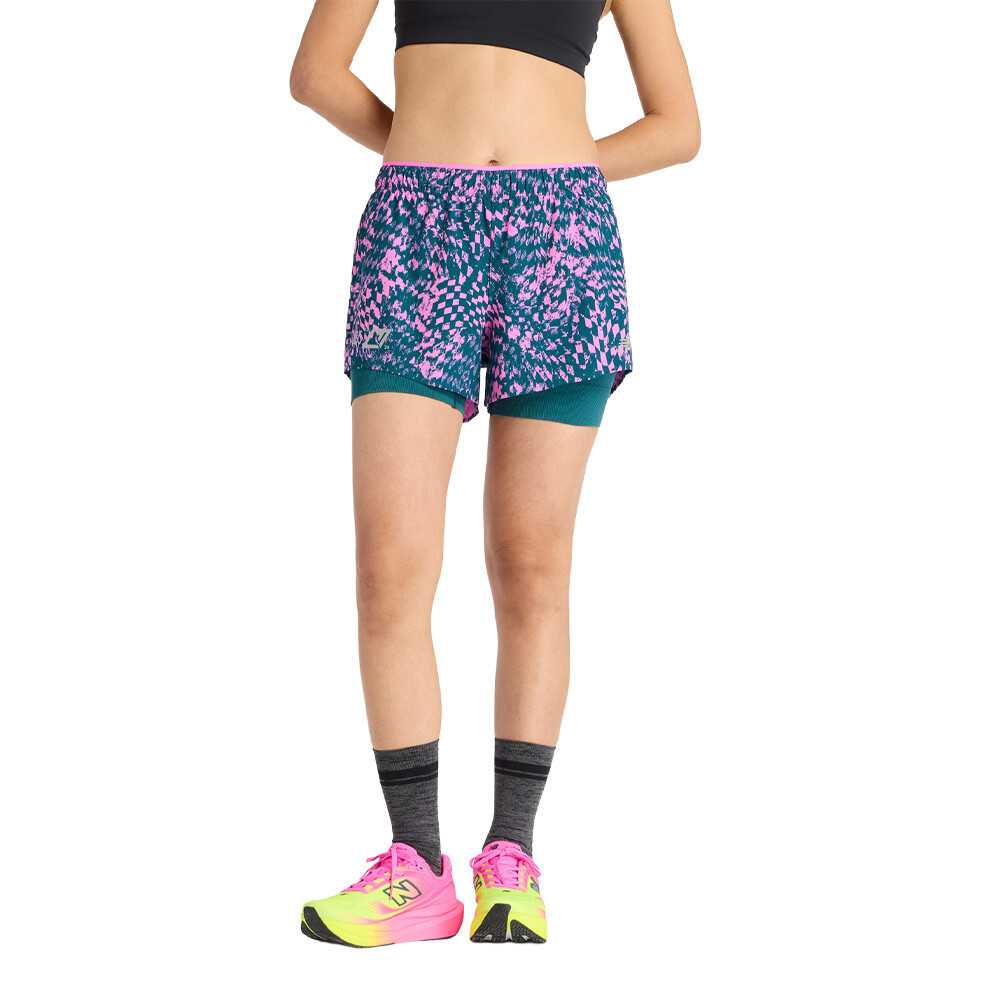 New Balance London Edition RC Printed 2-Inch Women's Shorts | Purple/Pink
