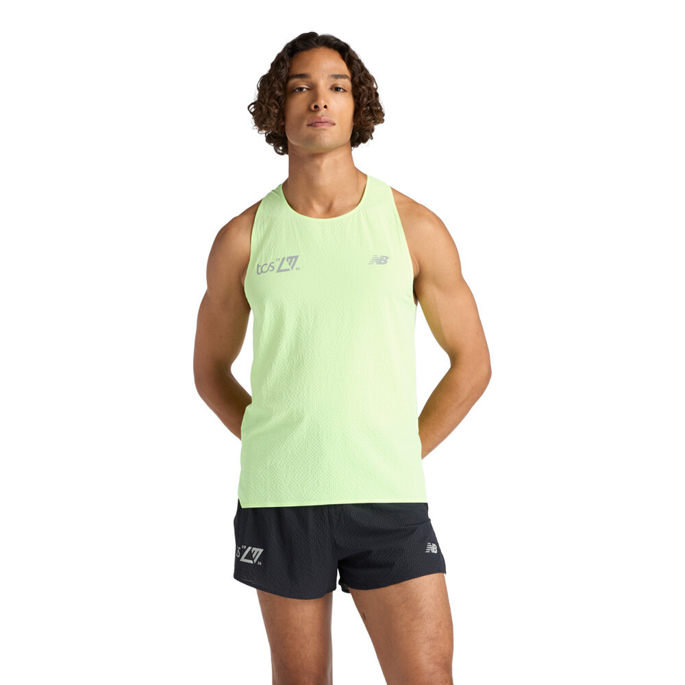 New Balance London Edition Race Day Ultra Light Men's Vest | Afterglow