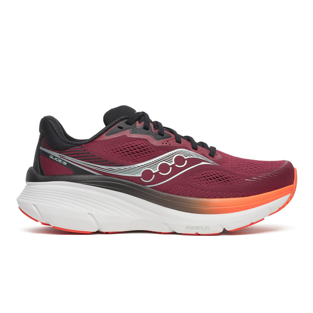 Saucony Guide 19 Men's Running Shoes | Crimson/Fire