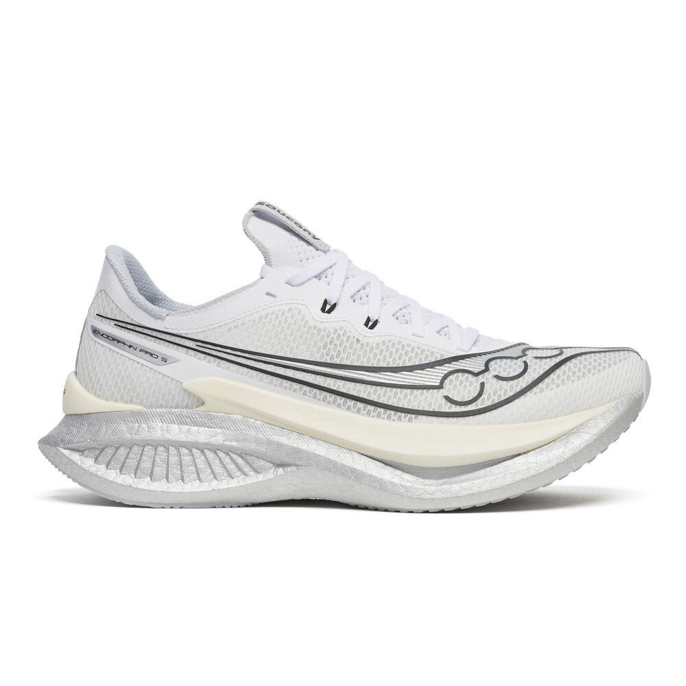 Saucony Endorphin Pro 5 Men's Running Shoes | White/Black