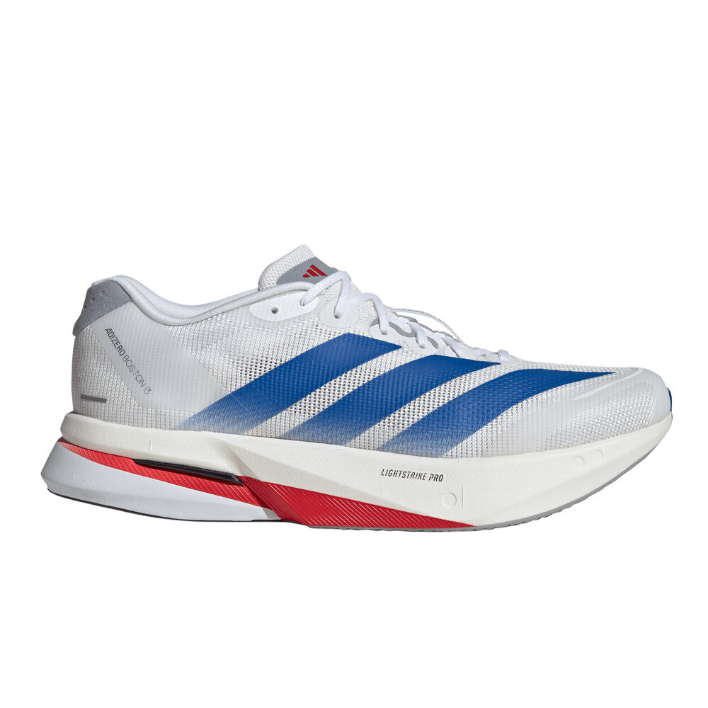 adidas Adizero Boston 13 Men's Running Shoes | Cloud White/Team Royal Blue/Halo Silver