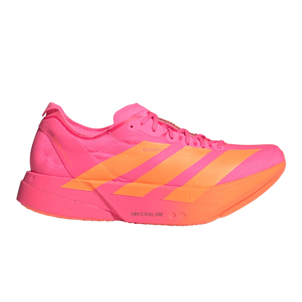 adidas Adizero Adios Pro 4 Men's Running Shoes | Lucid Pink/Lucid Orange/Iron Metallic
