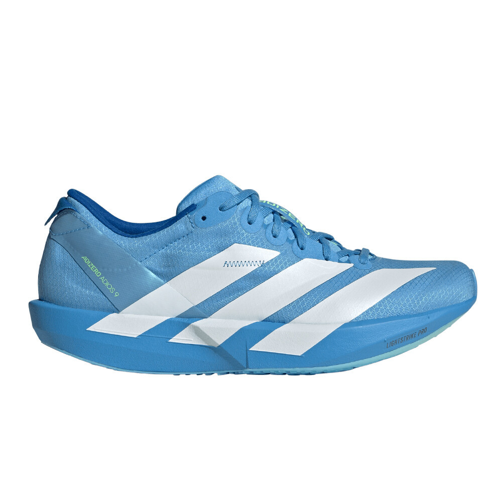 adidas Adizero Adios 9 Women's Running Shoes | Blue Burst/Cloud White/Lime Burst