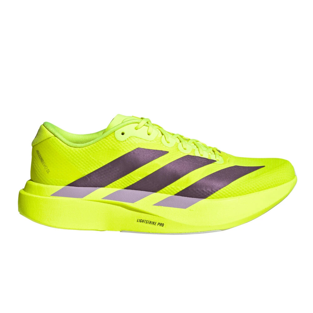 adidas Adizero EVO SL Woven Men's Running Shoes | Solar Yellow/Aurora Plum/Powder Plum