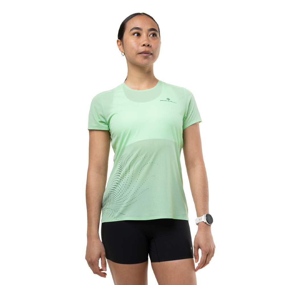 RonHill Tech Race Women's T-Shirt | Seafoam/Laurel