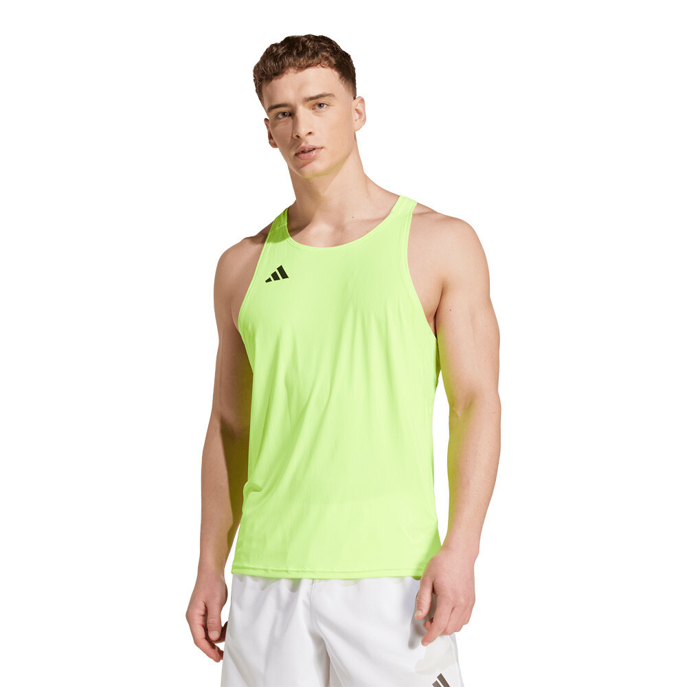 adidas Adizero Essentials Men's Running Vest | Lucid Lemon