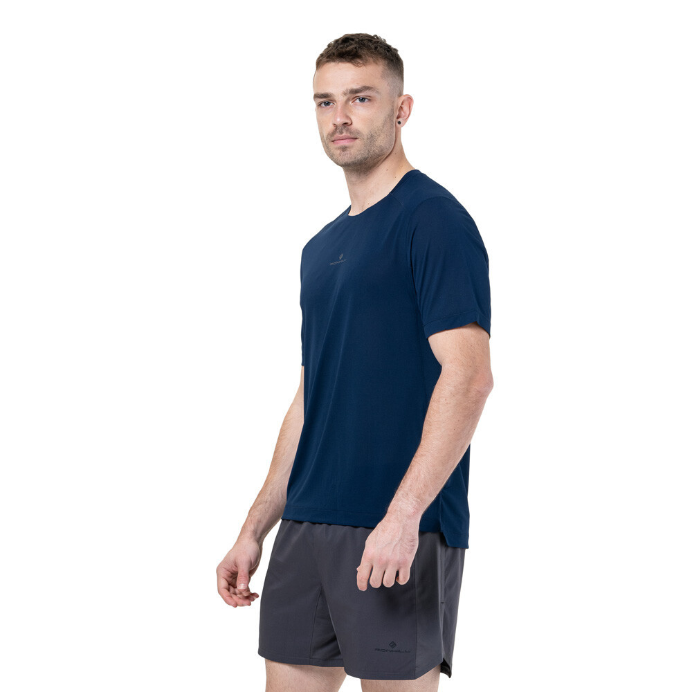 RonHill Tech Men's T-Shirt | Dark Navy/Oxide