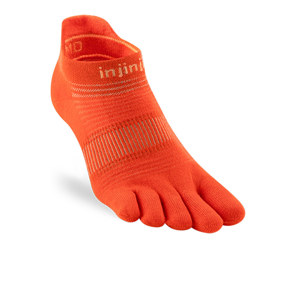Injinji Run Lightweight No-Show Socks | Flame