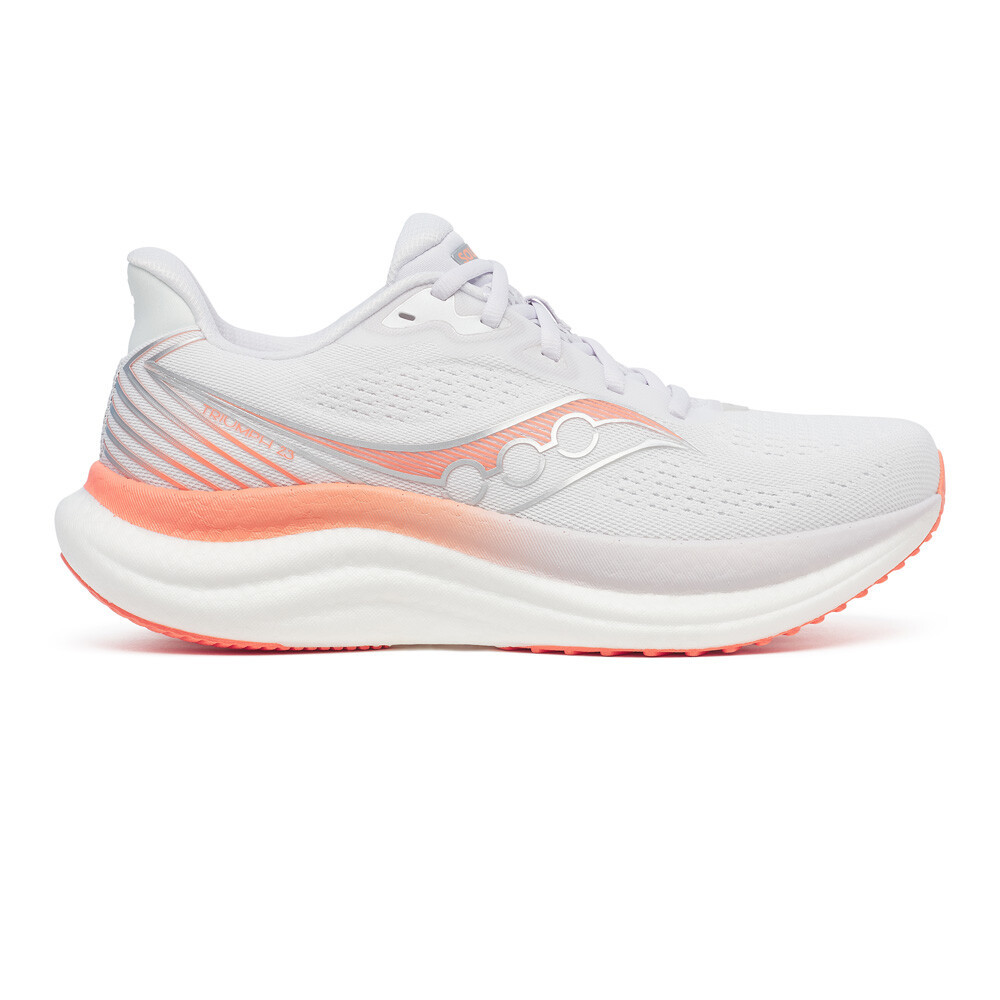 Saucony Triumph 23 Women's Running Shoes (D Width) | White/Wistful