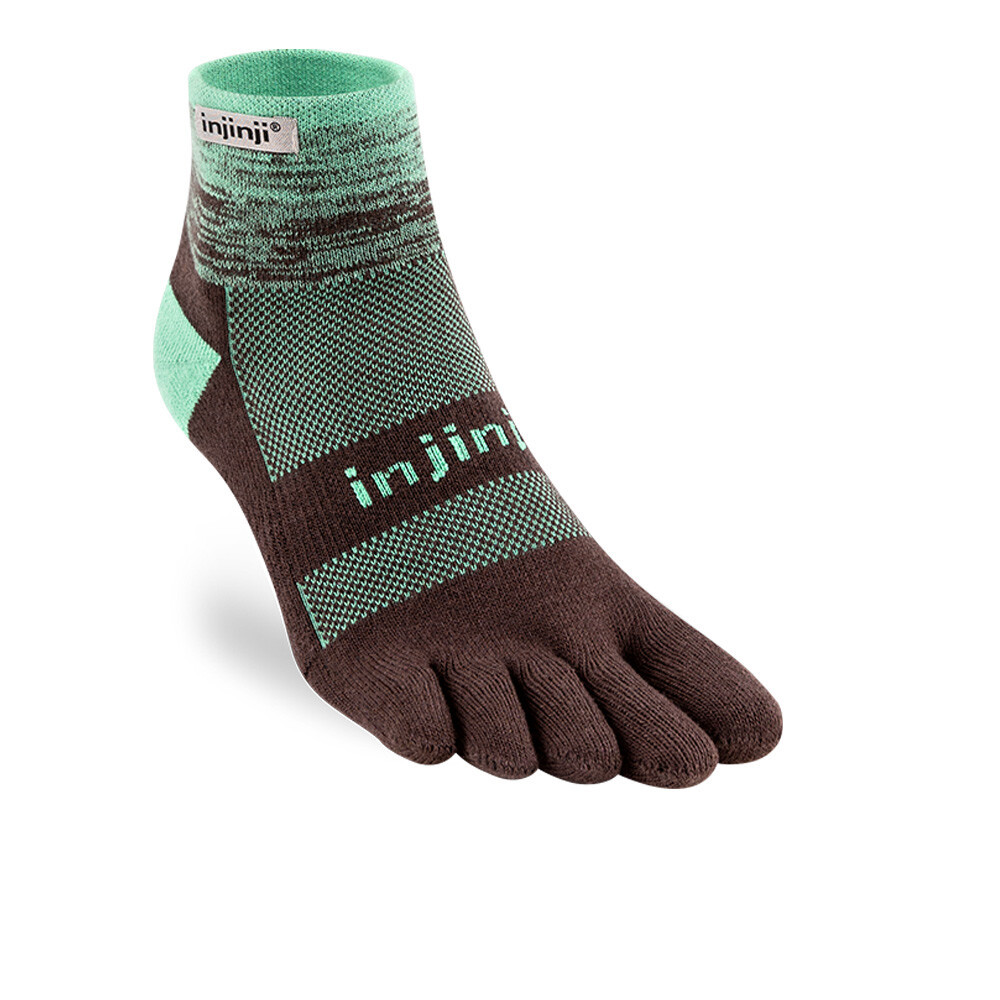Injinji Trail Midweight Mini-Crew Socks | Mint