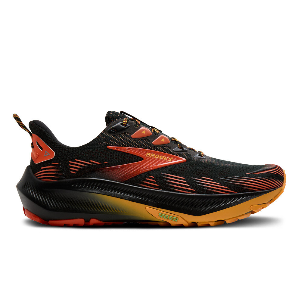 Brooks Ghost Men's Trail Running Shoes | Black/Red/Orange