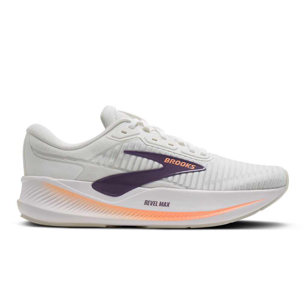 Brooks Revel Max Women's Running Shoes | Brightwhite/Mulledgrape/Peach