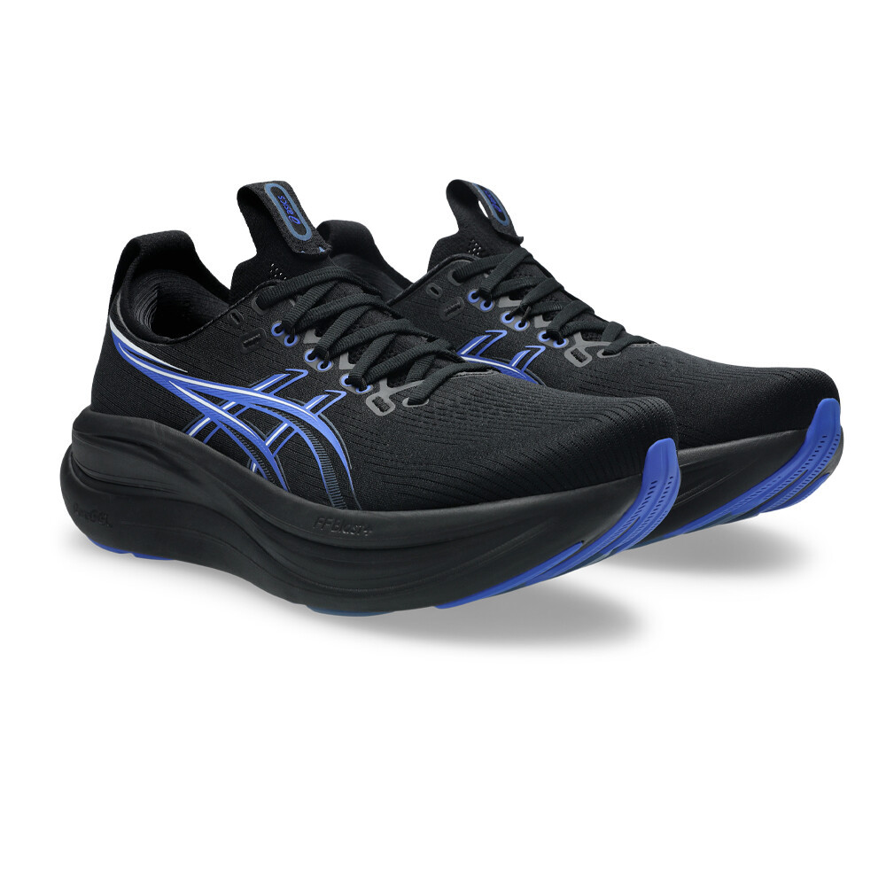 Asics Gel-Nimbus 28 Men's Running Shoes | Black/Neon Blue