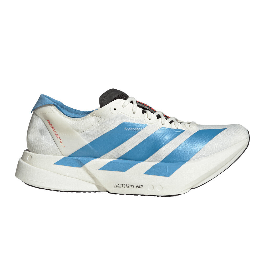 adidas Adizero Adios Pro 4 Women's Running Shoes | Off White/Light Blue/Bright Red