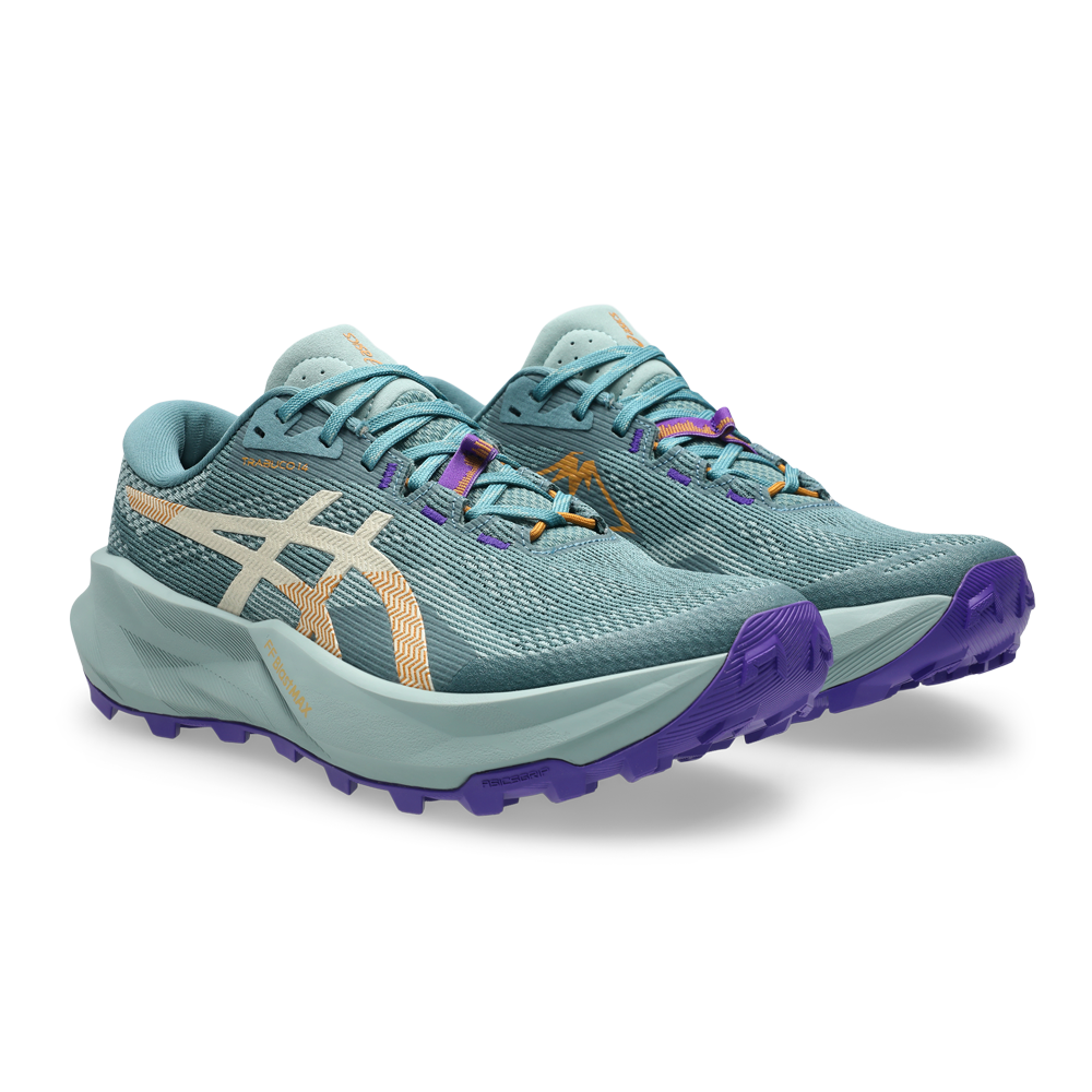 Asics Trabuco 14 Women's Trail Running Shoes | Foggy Teal/Radiant Amythest