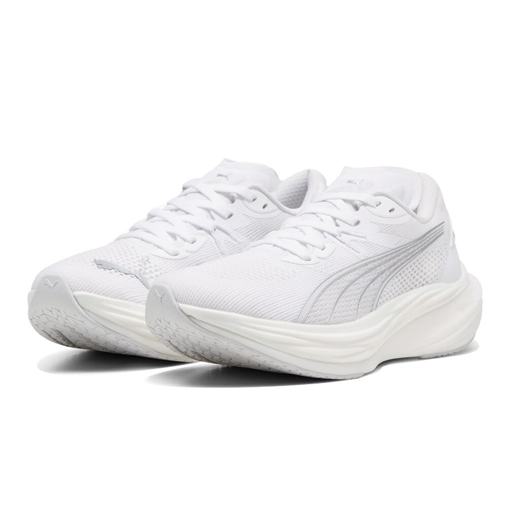 Puma Deviate Nitro 3 Men's Running Shoes | White/Feather Grey