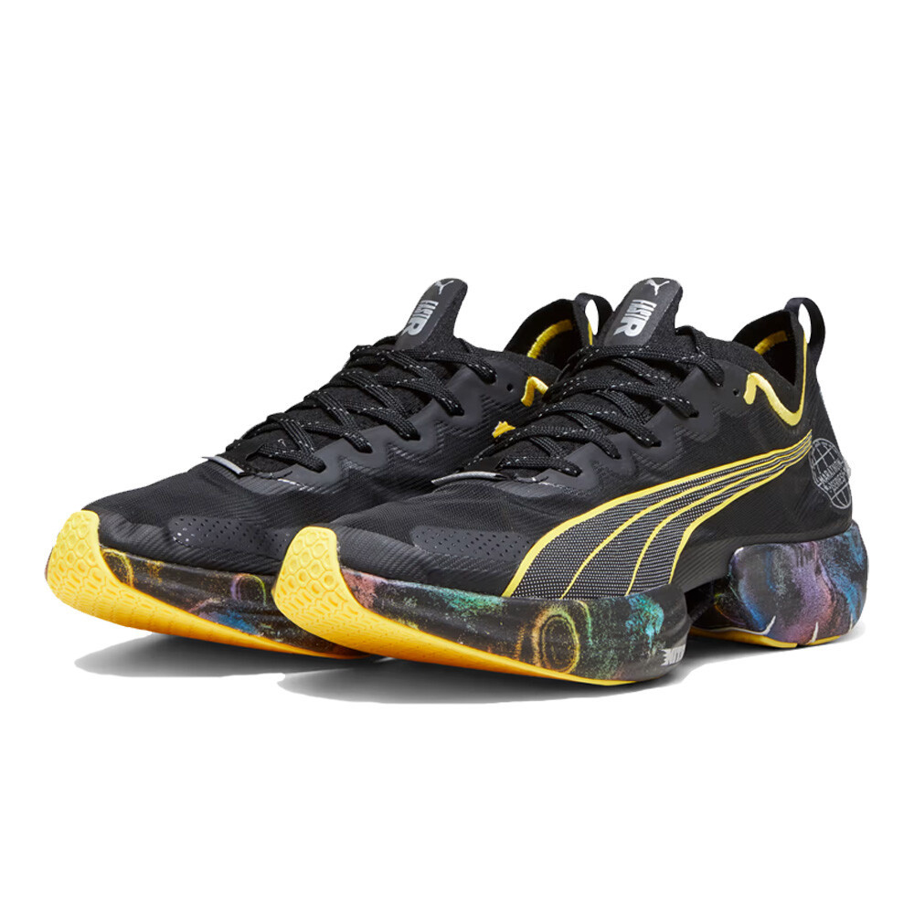 Puma Fast-R Nitro Elite Men's Running Shoes | Black/Yellow Blaze/Strawberry Burst