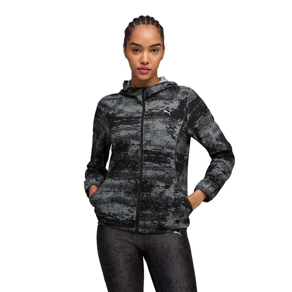 Puma Run Velocity Printed Women's Running Jacket | Black