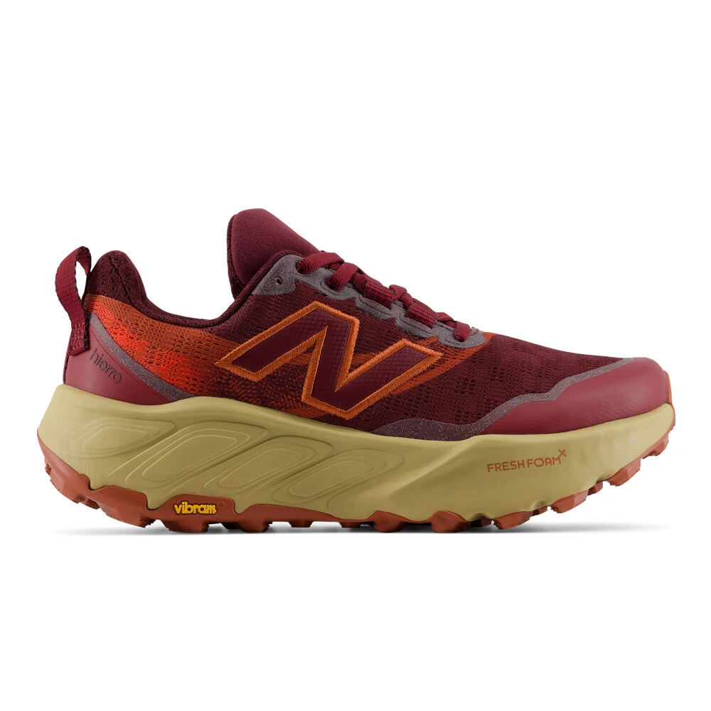 New Balance Fresh Foam X Hierro v9 Women's Trail Running Shoes (D Width) | Mulled Wine/Neo Flame