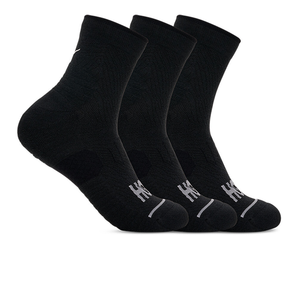 Hoka Quarter Run Socks (3 Pack) | Black