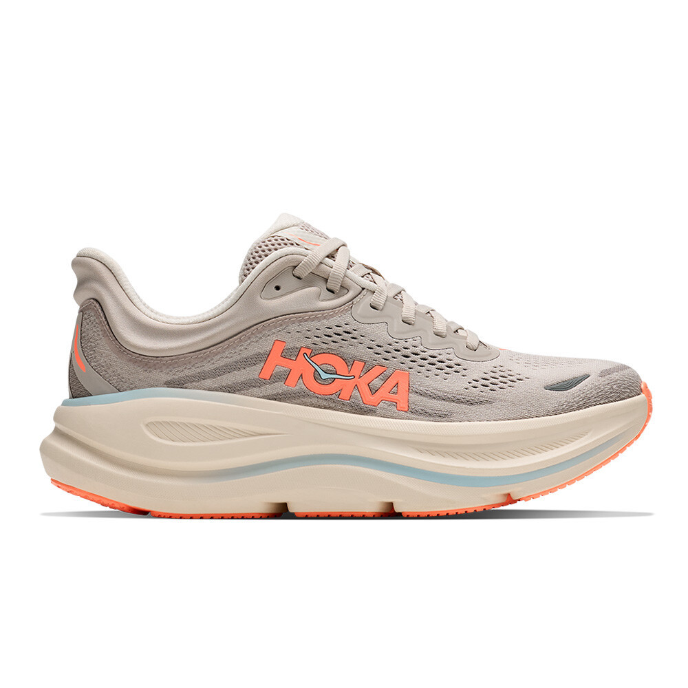 Hoka Bondi 9 Women's Running Shoes | River Rock Grey/Mineral Ore