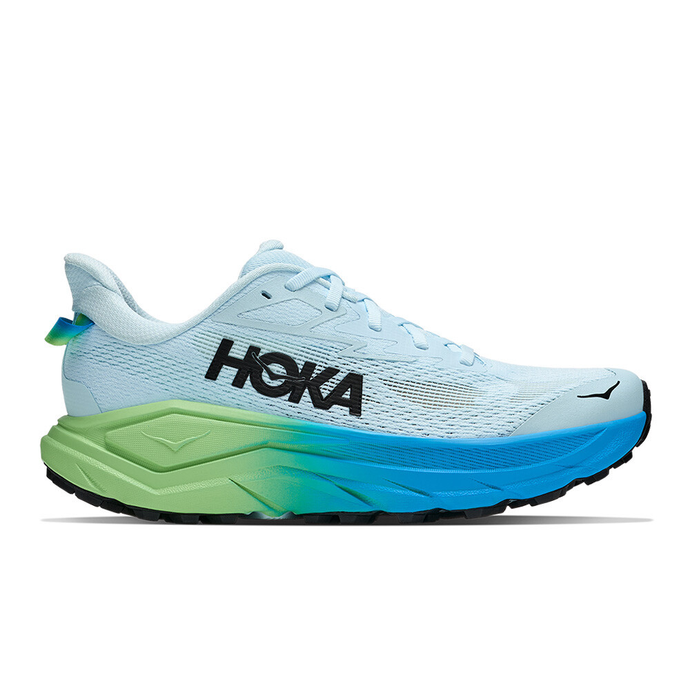 Hoka Challenger 8 Women's Trail Running Shoes | Glimmering Blue/Tart Apple