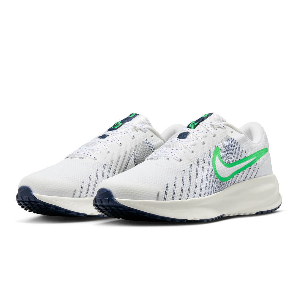 Nike Run Defy Men's Running Shoes | White/Green Spark/Midnight Navy