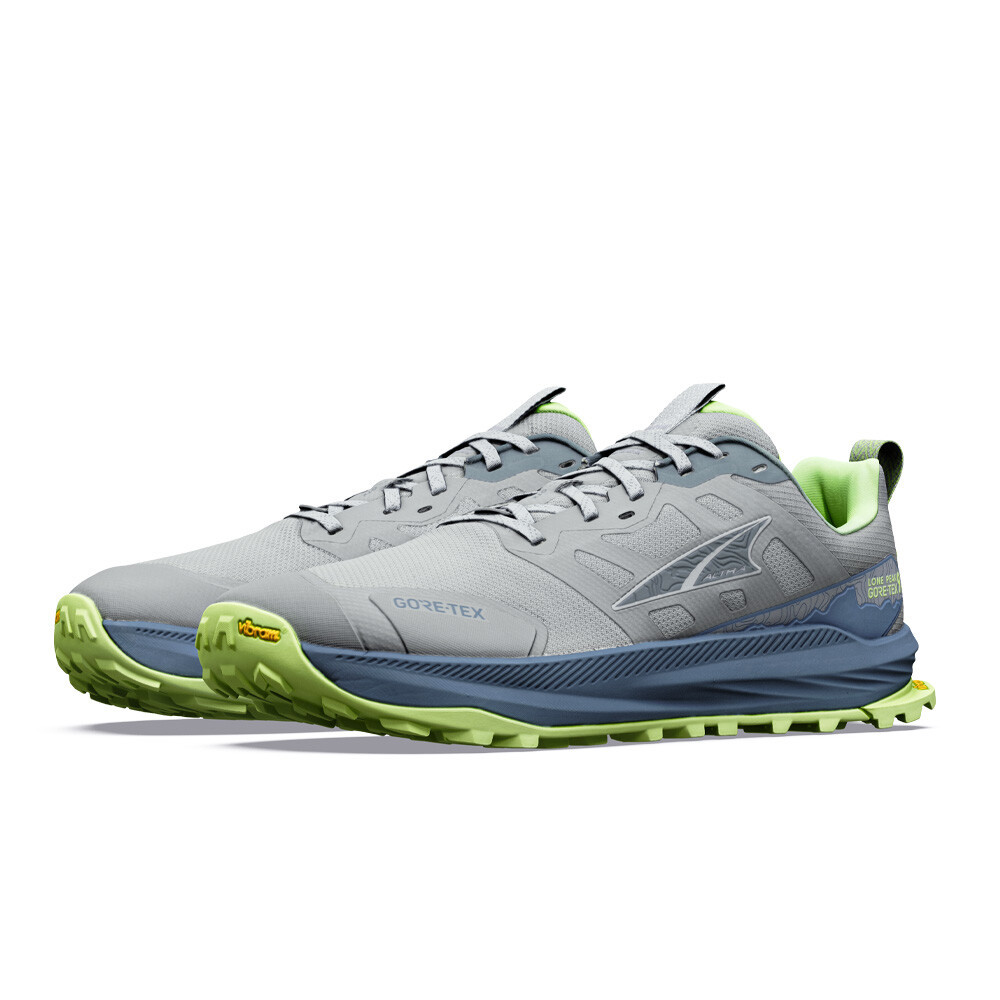 Altra Lone Peak 9 Plus GORE-TEX Men's Trail Running Shoes | Grey Turbulence/Sharp Green