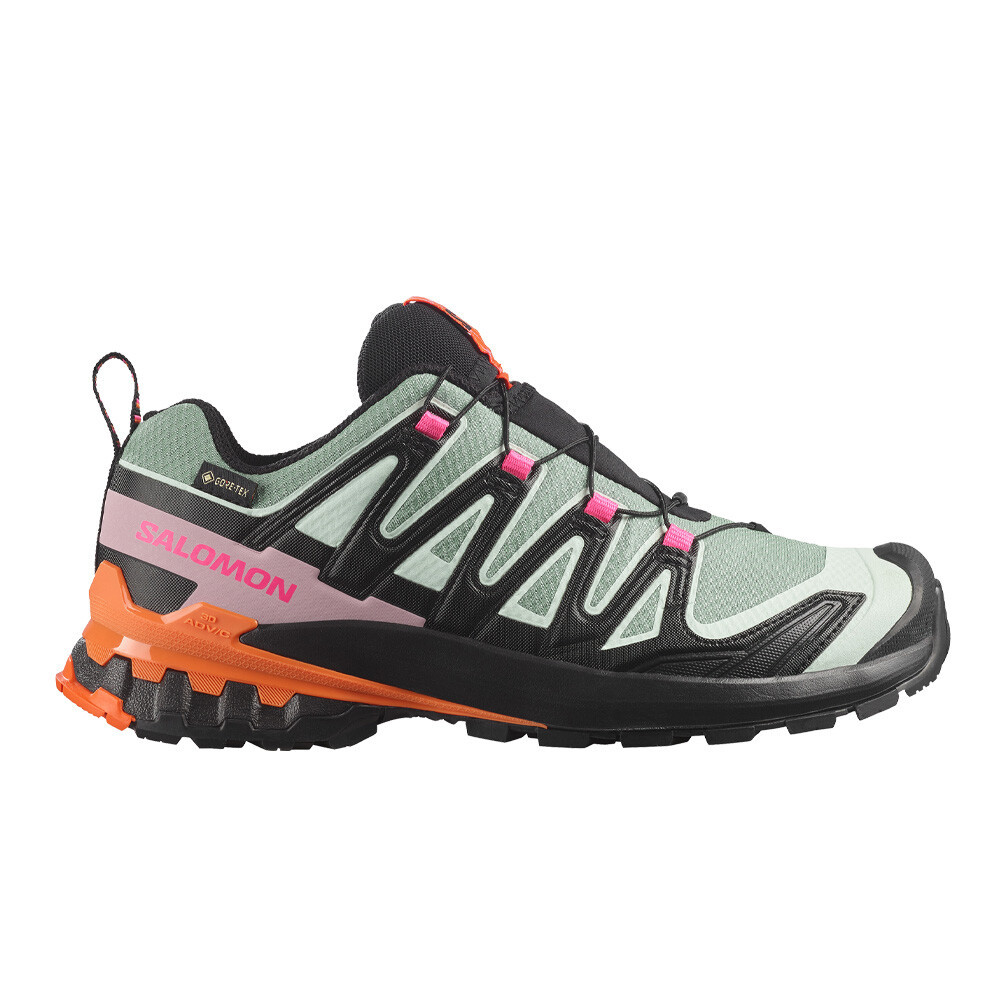 Salomon XA PRO 3D V9 GORE-TEX Women's Trail Running Shoes | Black/Green Milieu/Dragon Fire