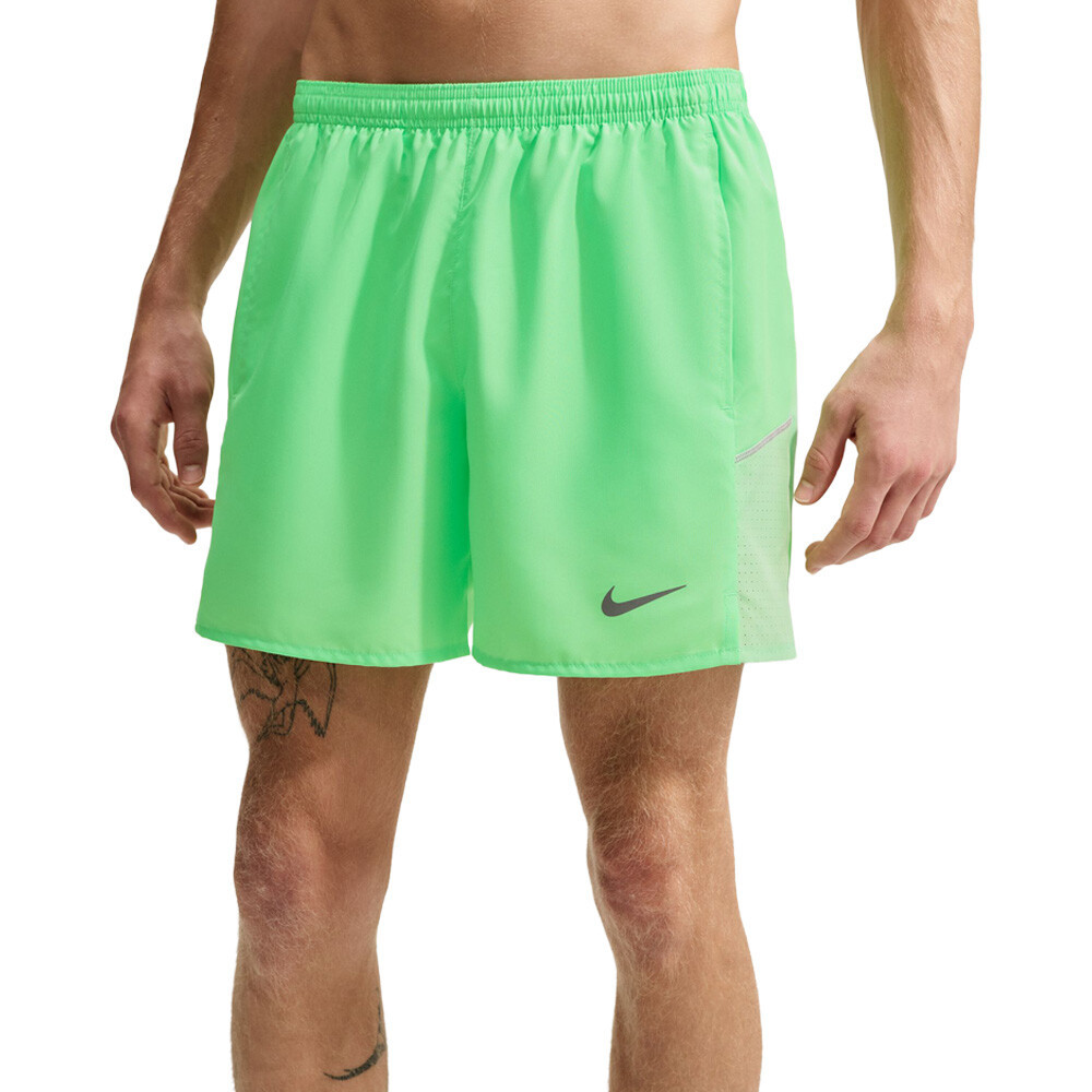 Nike Dri-FIT Miler 5 Inch 2-in-1 Men's Running Shorts | Illusion Green/Reflective Silver