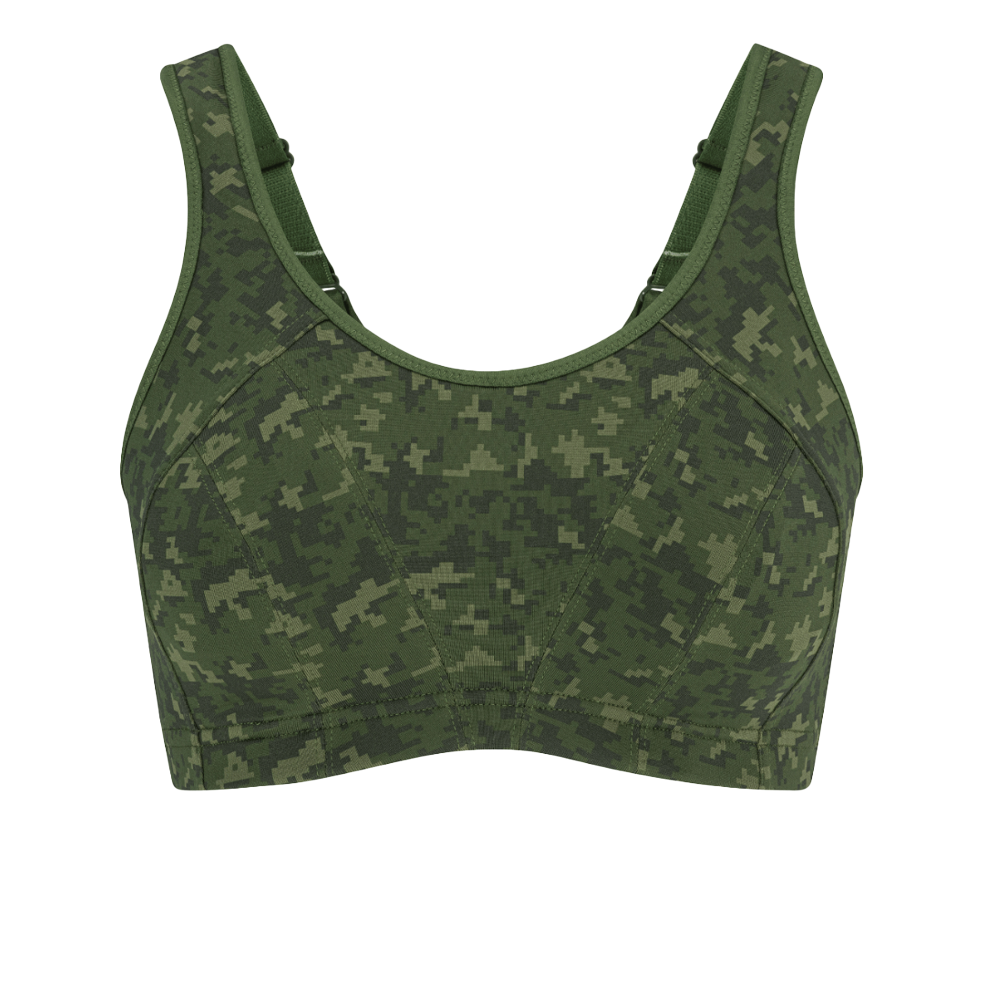 Shock Absorber Active Multi Sports Women's Bra | Bronze Green Print