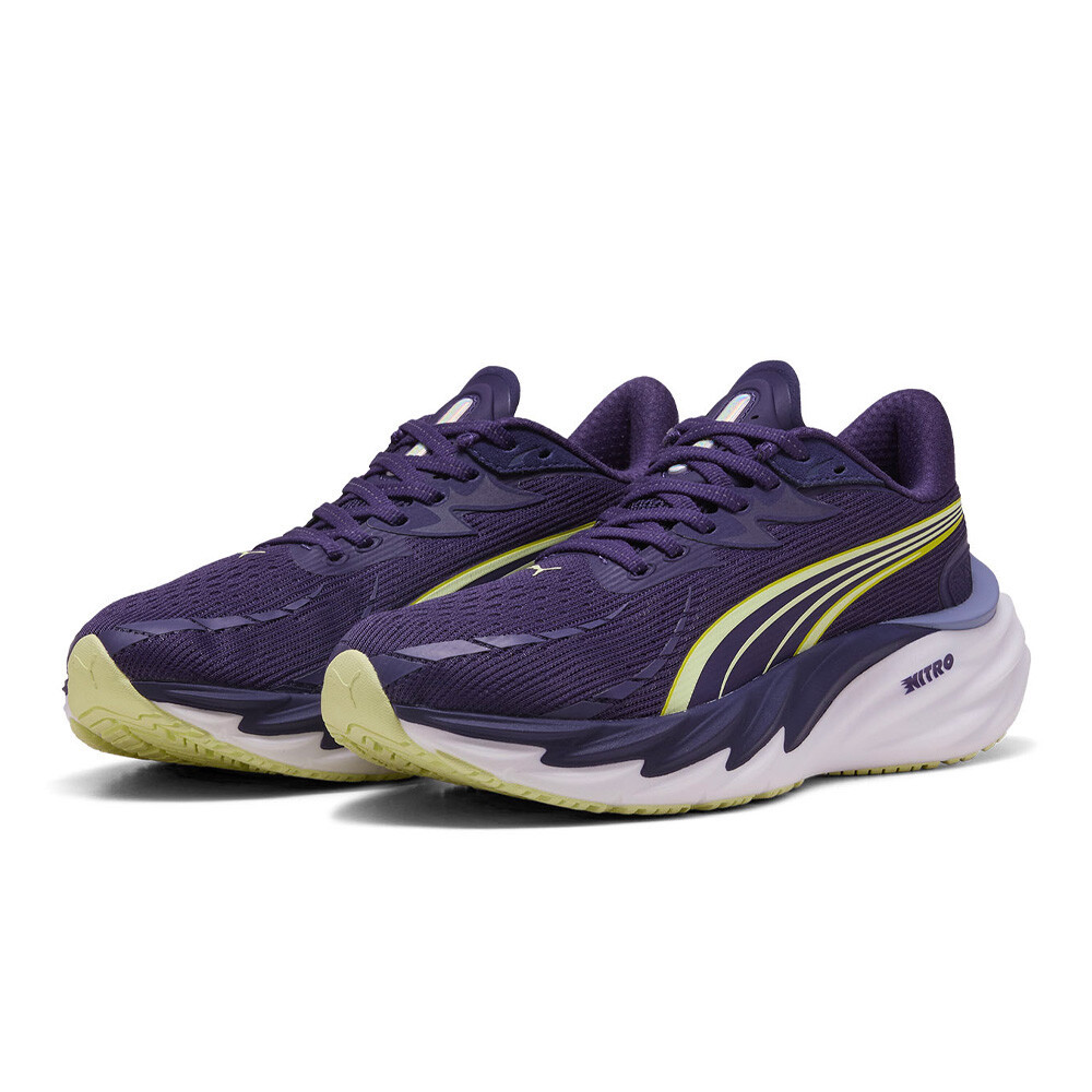 Puma Velocity Nitro 4 Women's Running Shoes | Deep Plum/Apple Spritz