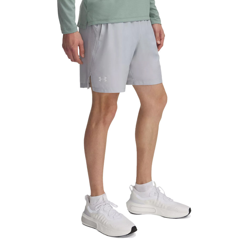 Under Armour Launch 7 Inch Men's Shorts | Mod Grey/White/Reflective