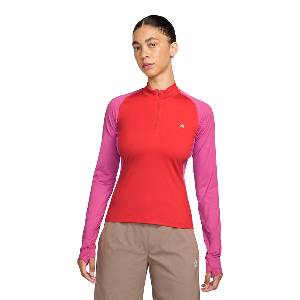 Nike ACG Wildsee Dri-FIT 1/4-Zip Women's Trail Running Top | Light Crimson/Desert Pink/Summit White