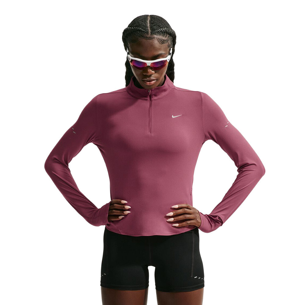 Nike Tempo Dri-FIT 1/4-Zip Women's Running Top | Pink Smoke