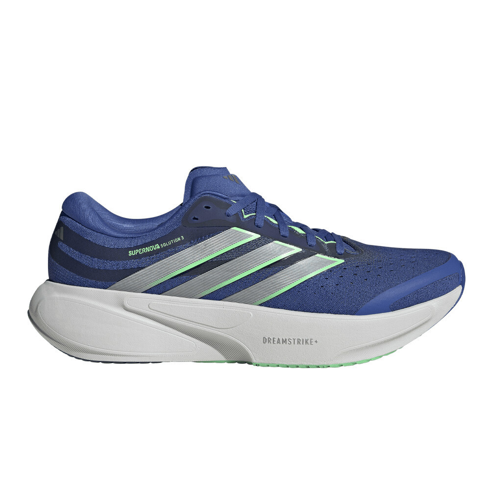 adidas Supernova Solution 3 Men's Running Shoes | Dual Indigo/Tech Grey Metallic/Lime Burst