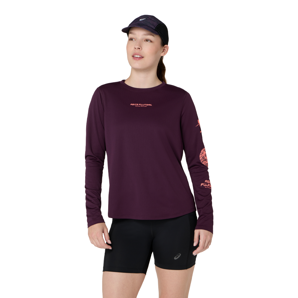 Asics Fujitrail Logo Women's Top | Dark Aubergine
