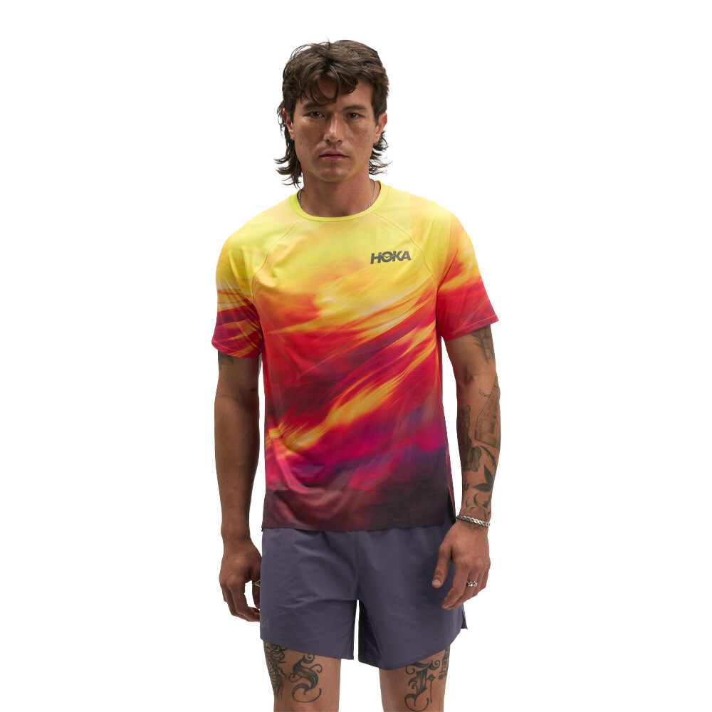 Hoka Race Day Men's T-Shirt | Hoka Citrus Print