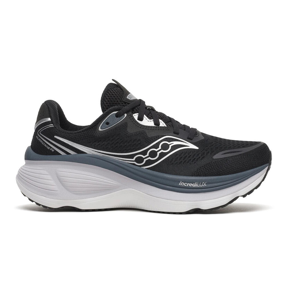 Saucony Hurricane 26 Women's Running Shoes | Black/Silver