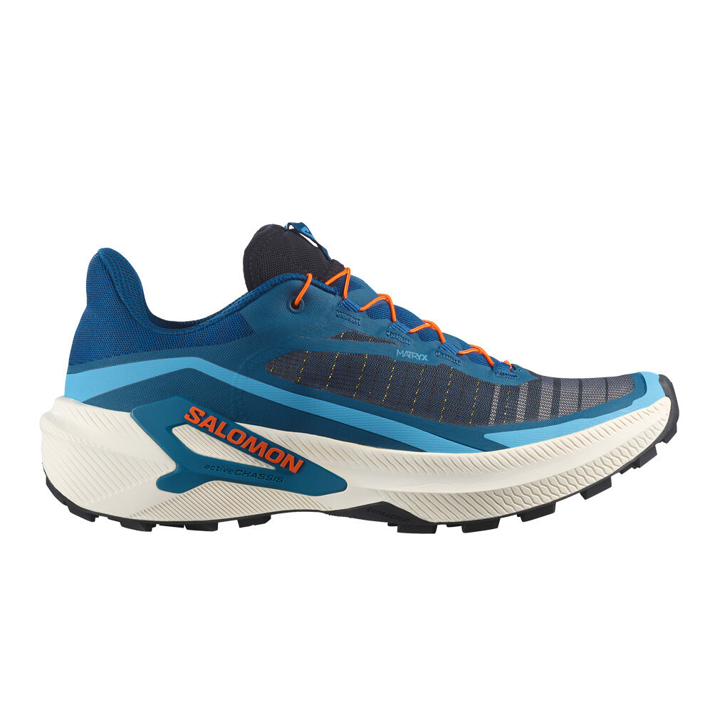 Salomon Genesis 2 Men's Trail Running Shoes | Gibraltar Sea/Vanilla Ice/Dragon Fire