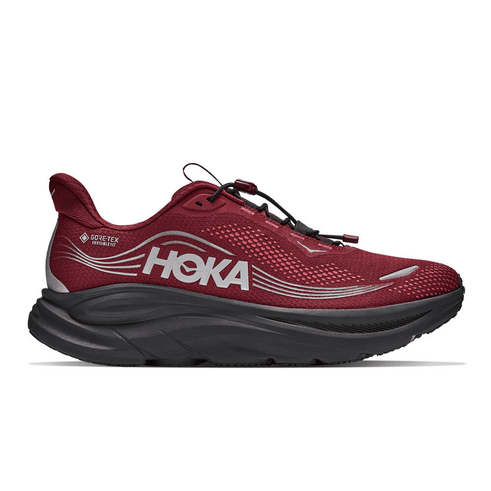 Hoka Clifton 11 GORE-TEX Men's Running Shoes | Varsity Burgundy/Carbon Black