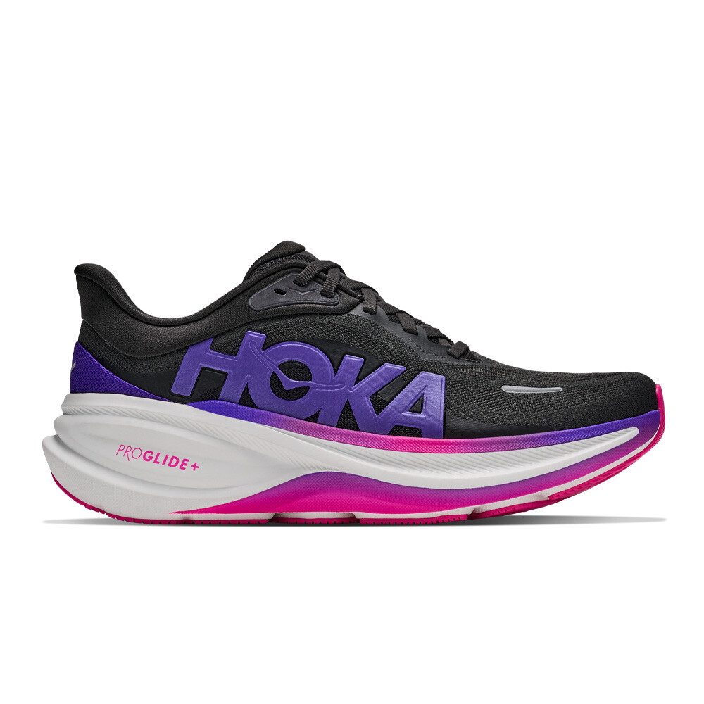 Hoka Clifton Pro Women's Running Shoes | Carbon Black/Cosmic Purple